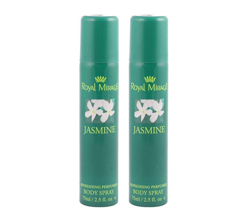 ROYAL MIRAGE JASMINE BODY SPRAY COMBO - 75 ml (UAE) 3pcs 