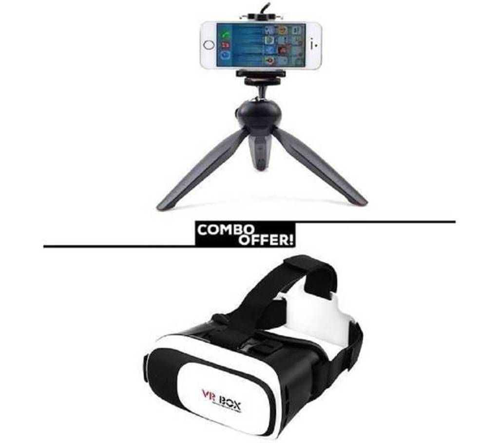 YunTeng 228 Mini Tripod Stand + VR Box Combo offer