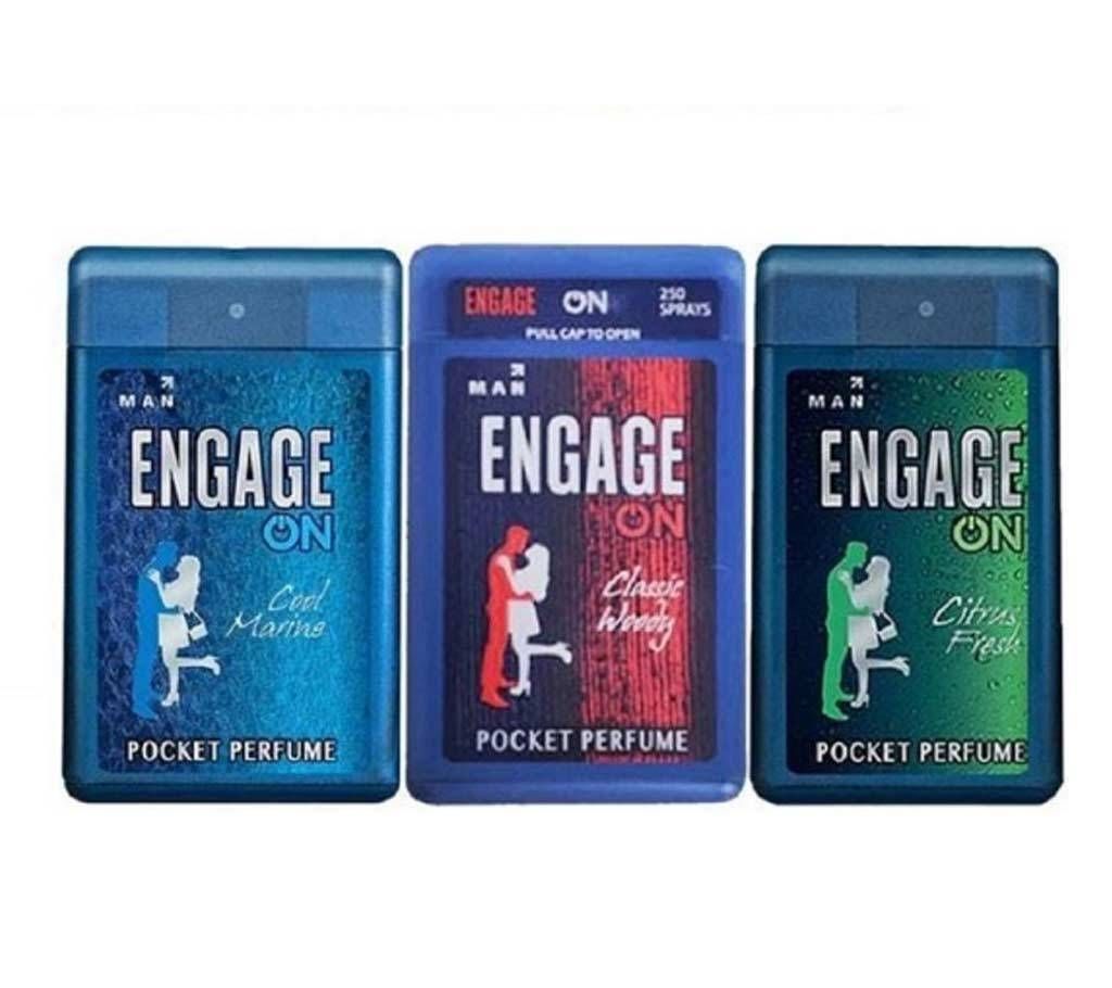 Engage On Combo of 3 Pocket Perfume For Men - 18 ml