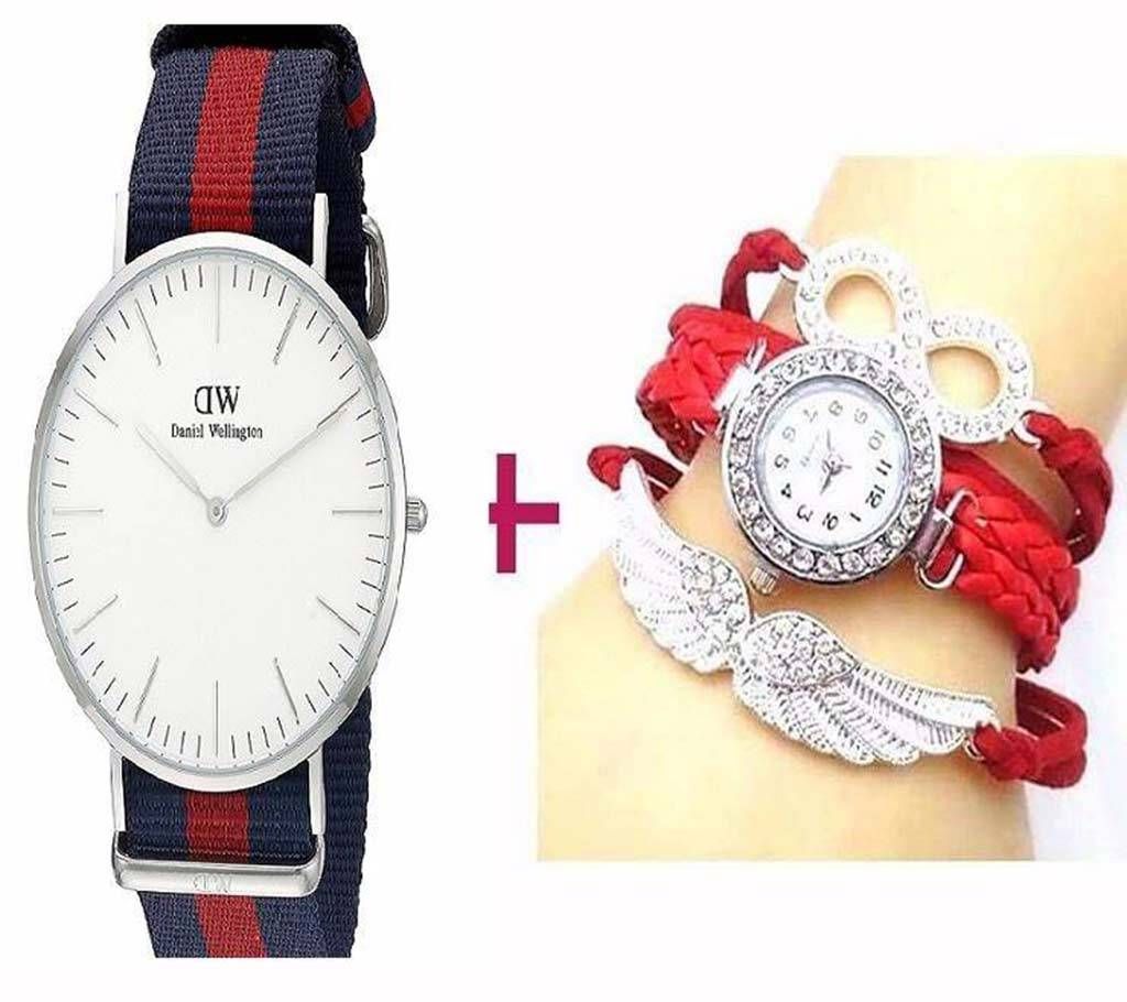 Bird Wings Ladies Watch + DW Gents Watch (copy)