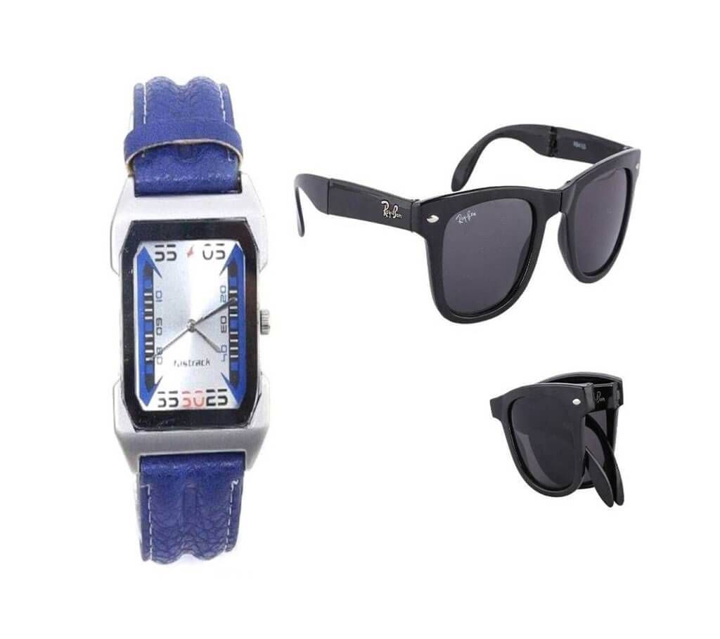 Mens Watch + Mens Sunglasses Combo Offer 