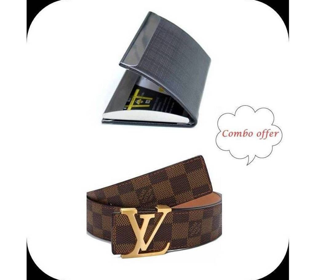 Credit Card Holder + Louis Vuitton  Belt combo Offer