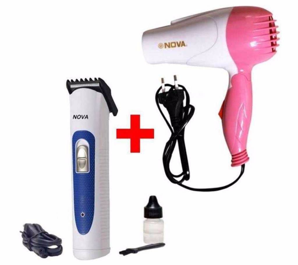 Trimmer + Hair Dryer Combo
