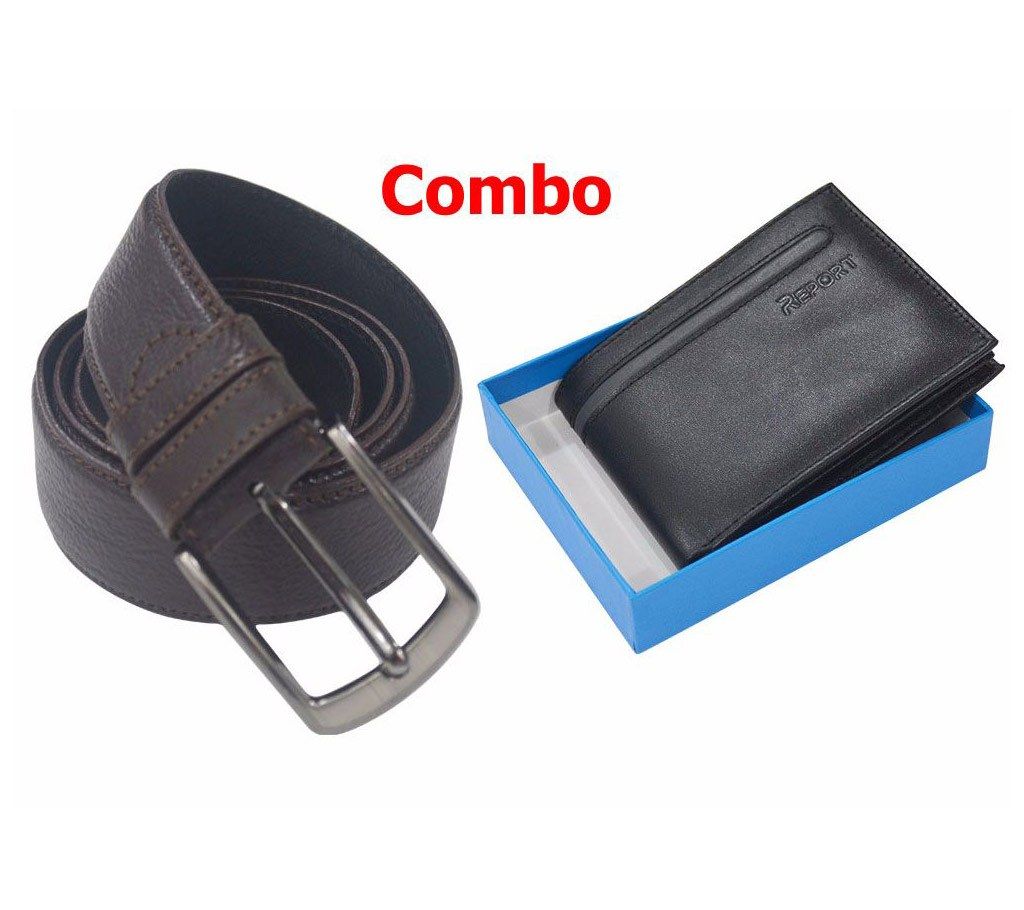 Combo of Men's Belt + Wallet