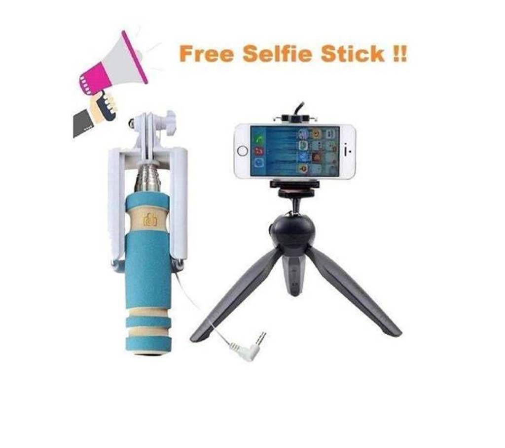 Mobile Phone Stand With Selfie Stick combo