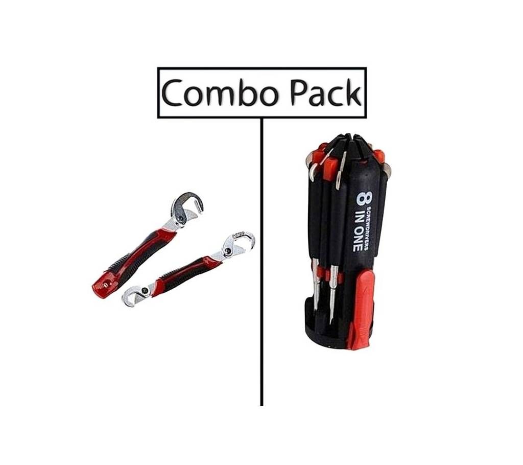 Combo Offer Snap Grip and 8 In 1 Portable Screw Driver