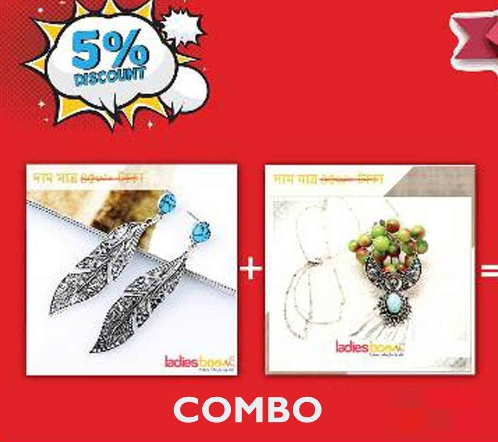 Ear Ring-Necklace Combo