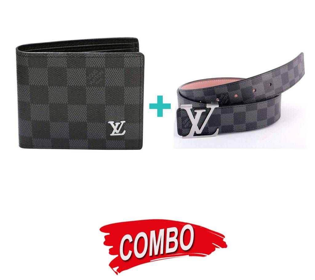 Louise Vuitton long wallet copy  + Louise Vuitton casual belt (copy) Combo Offer 