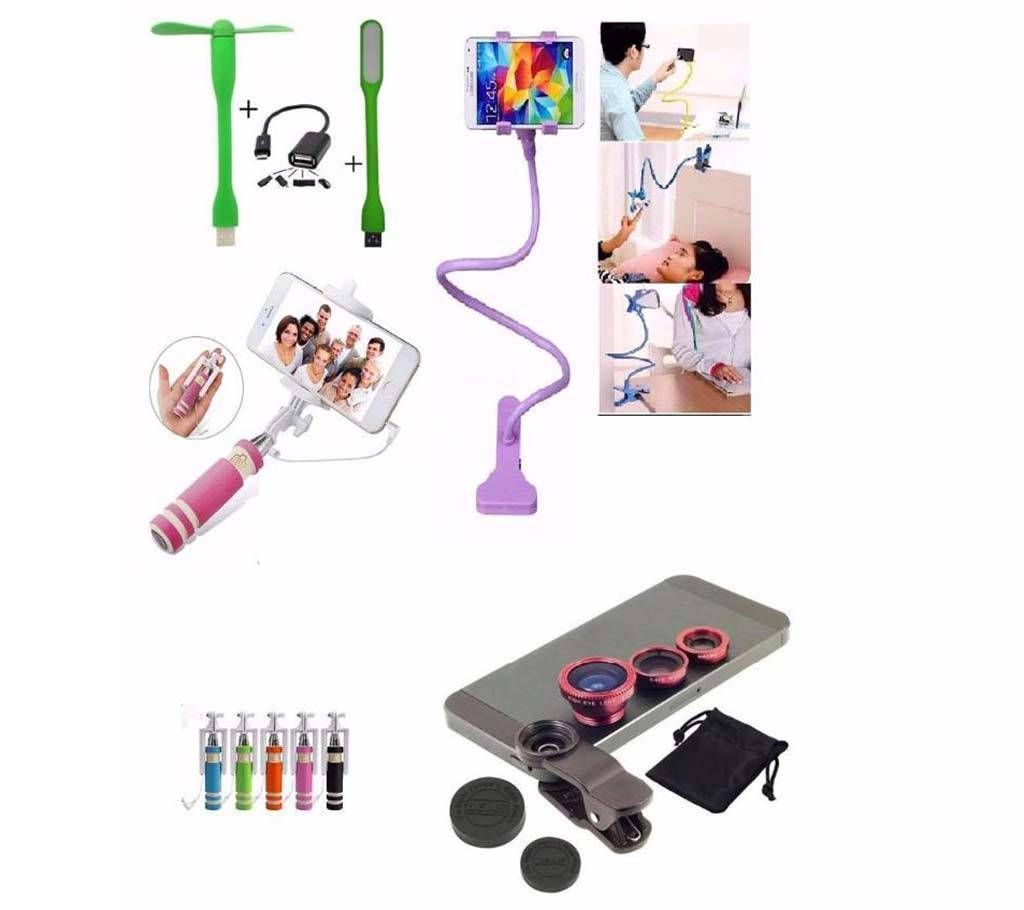 6 IN 1 Mobile Accessories Combo offer