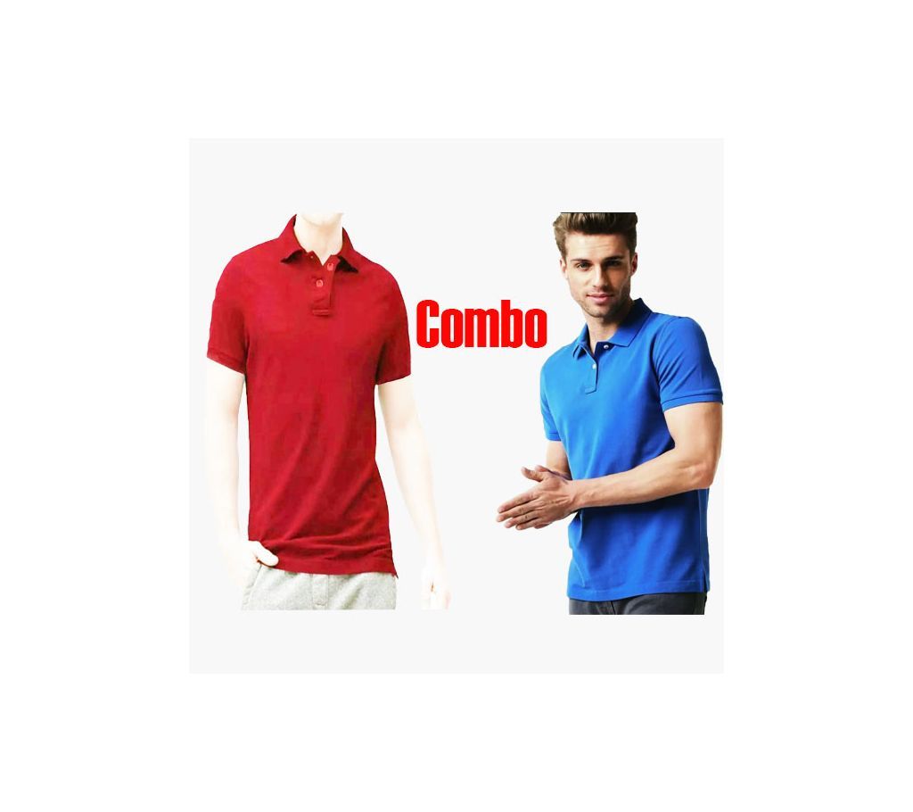 Polo T-Shirt For Man Combo Offer-2pcs 