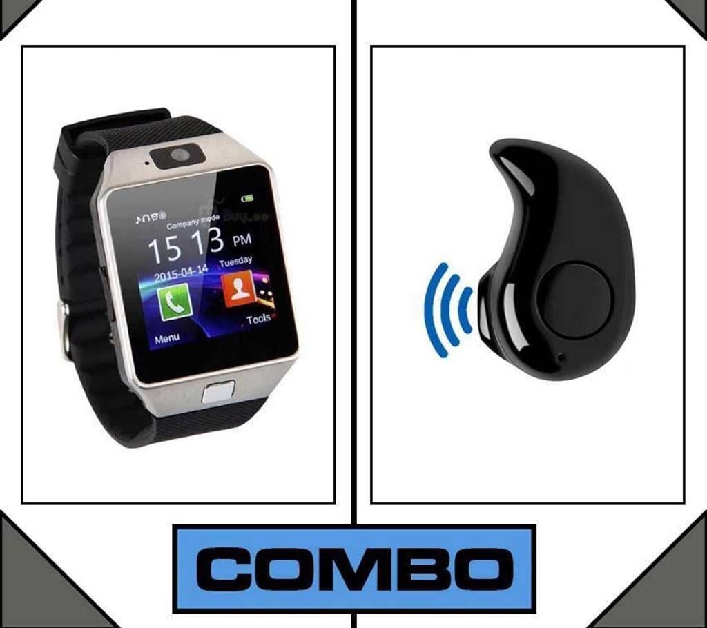 Smart watch Mobile with Bluetooth headset Combo offer