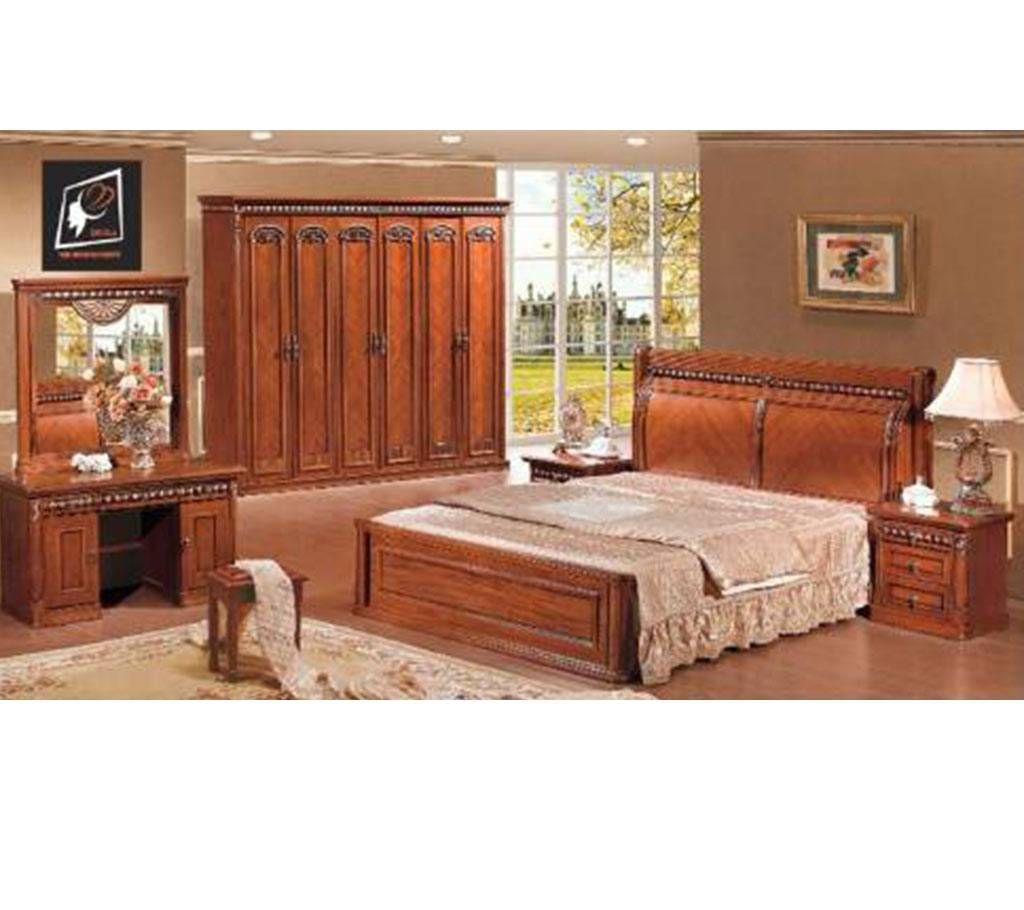 barmatik segun wood Complete Bed Room set 