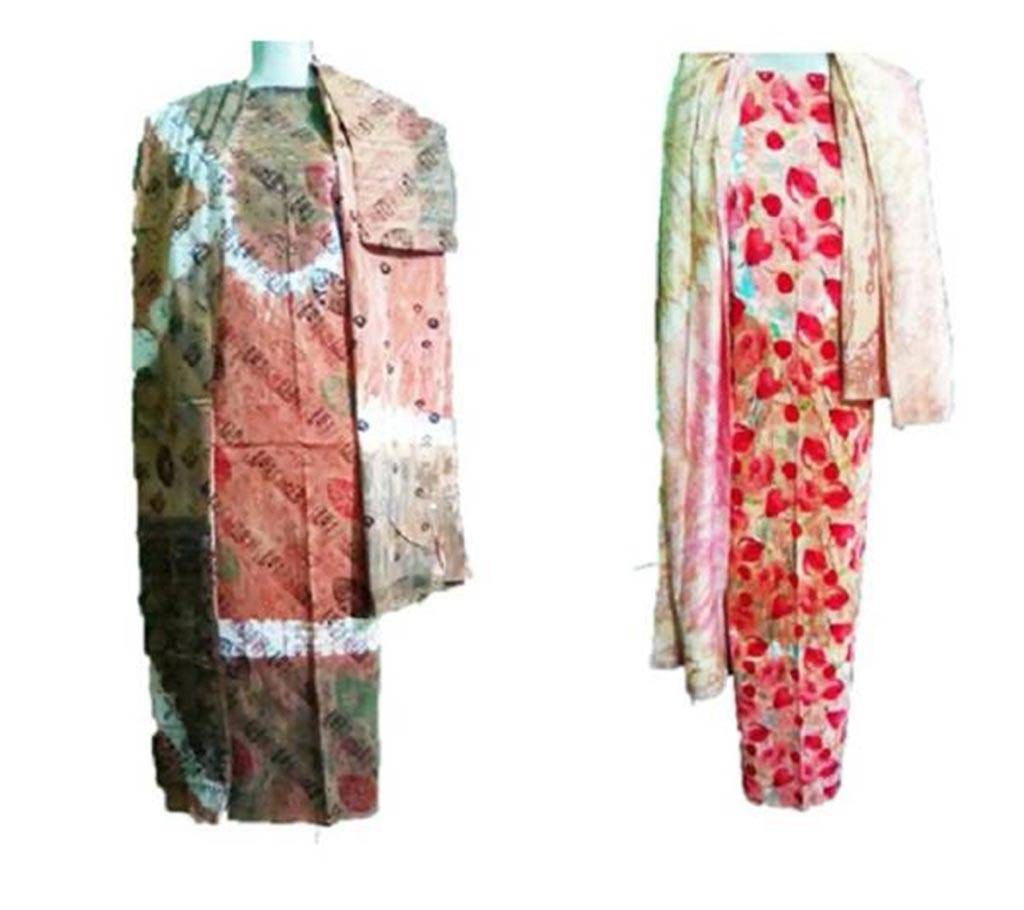 Unstitched Cotton Three Piece- Combo Offer