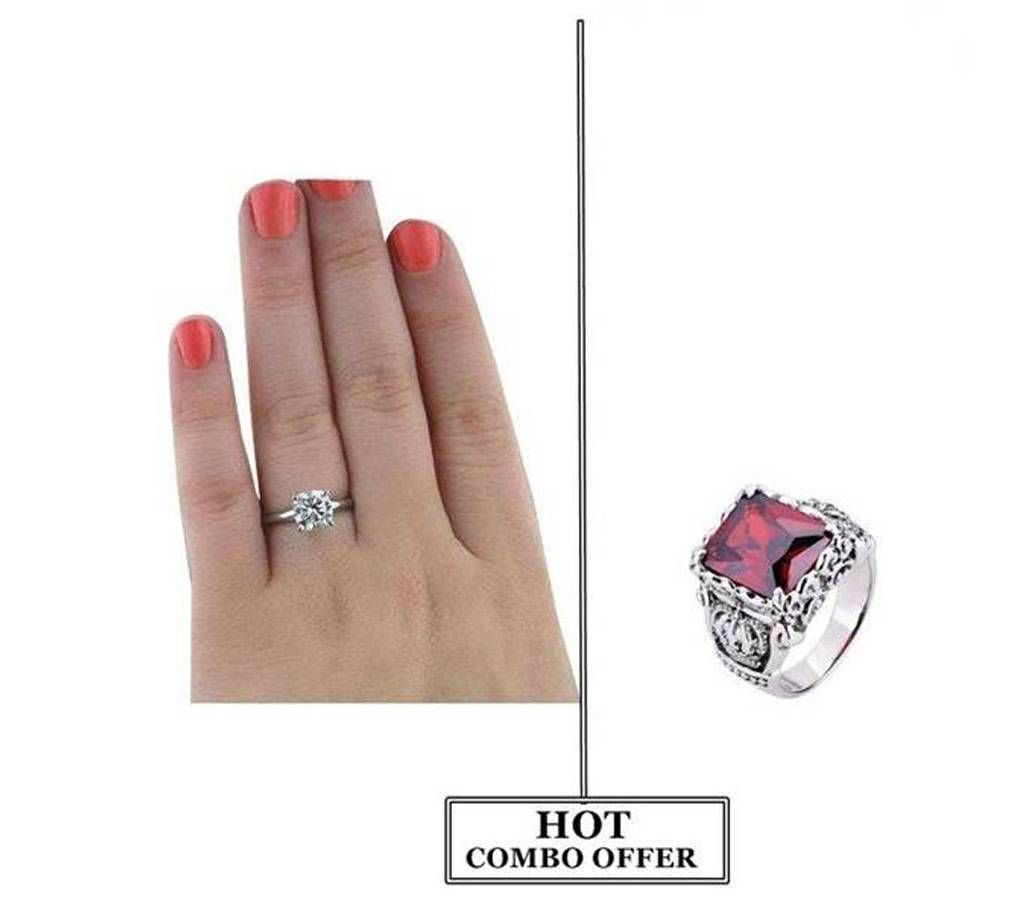 Combo Of Finger Rings for Couple
