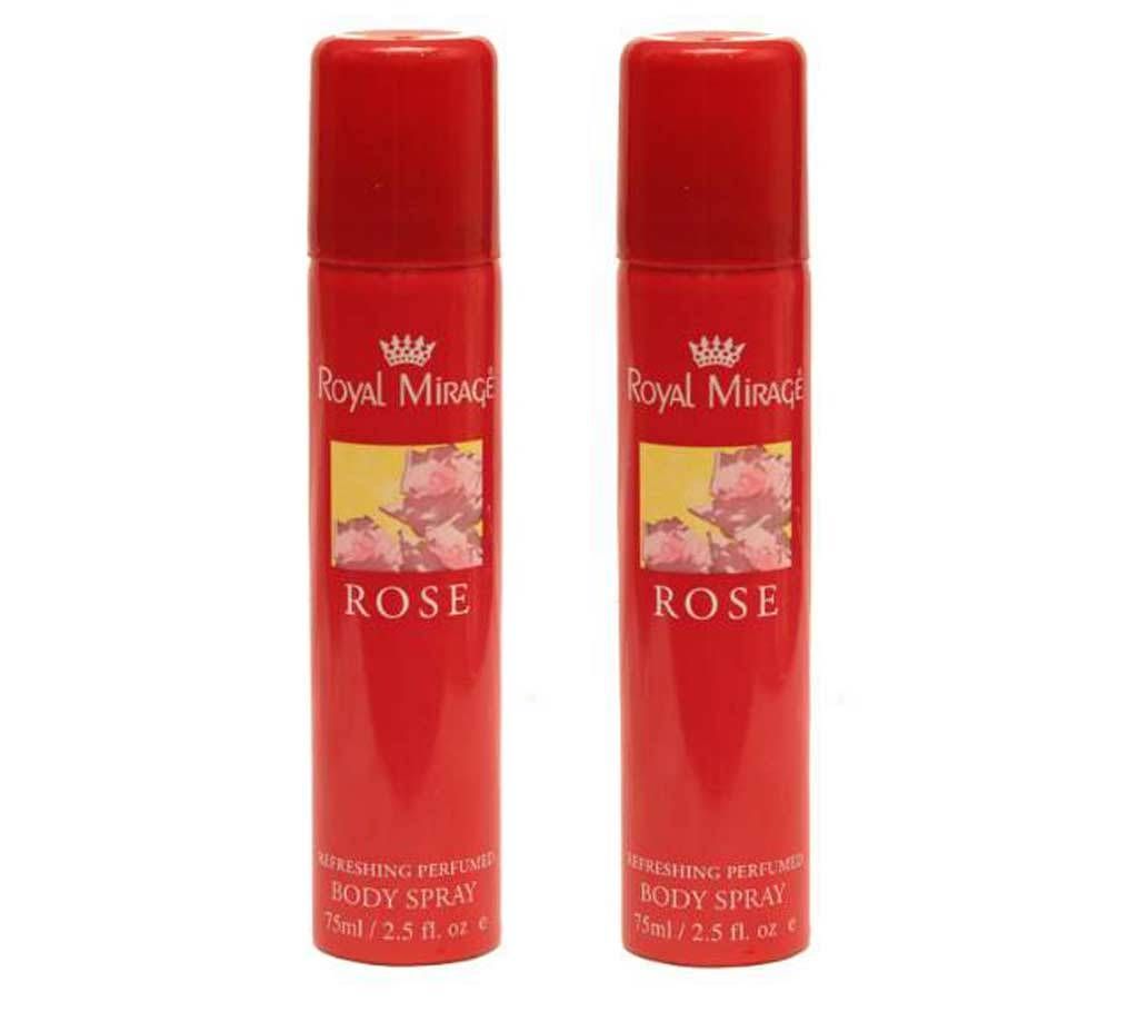 ROYAL MIRAGE ROSE BODY SPRAY COMBO - 75 ml