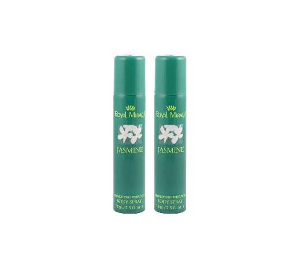 ROYAL MIRAGE JASMINE gents body spray 75 ml (UAE) 2 pieces combo 