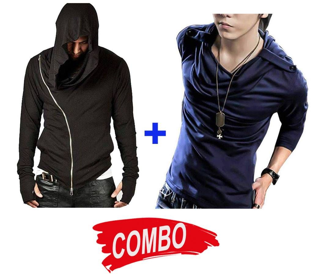 Gent's Full Sleeve Hoodie Combo of 2pcs 