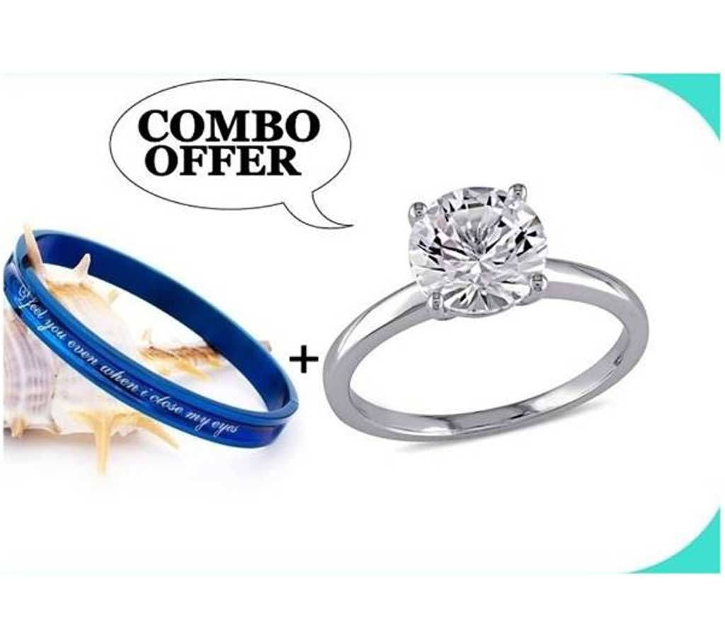 Combo of bracelet and finger ring combo