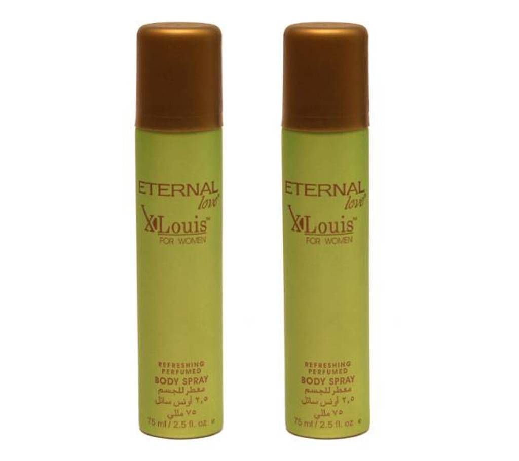 ETERNAL LOVE XLOUIS FOR WOMEN BODY SPRAY COMBO 75 ML