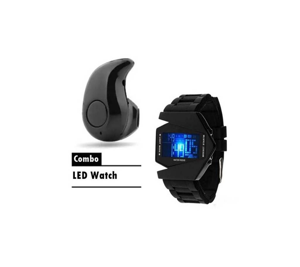LED Sports Watch & Mini Bluetooth