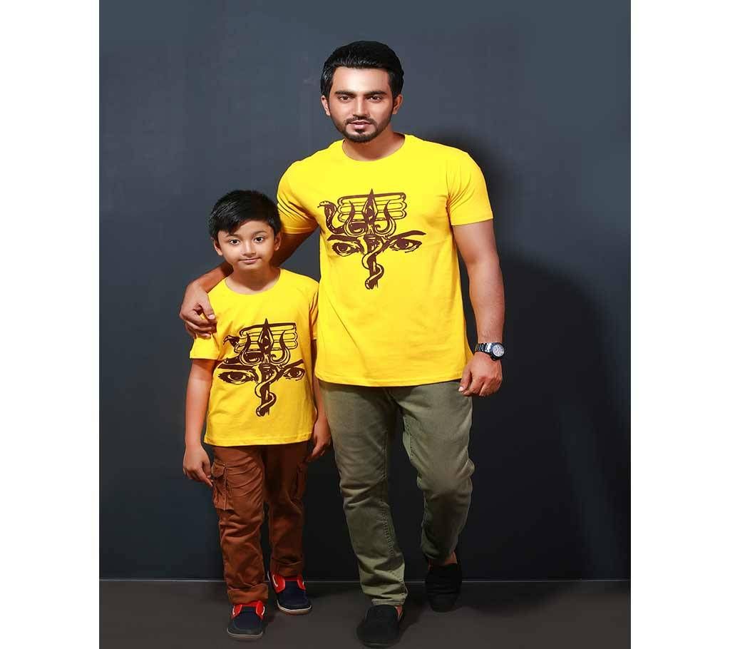 Puja Special Menz & Kids T-Shirt Combo By Swapon’s World - SW3400T