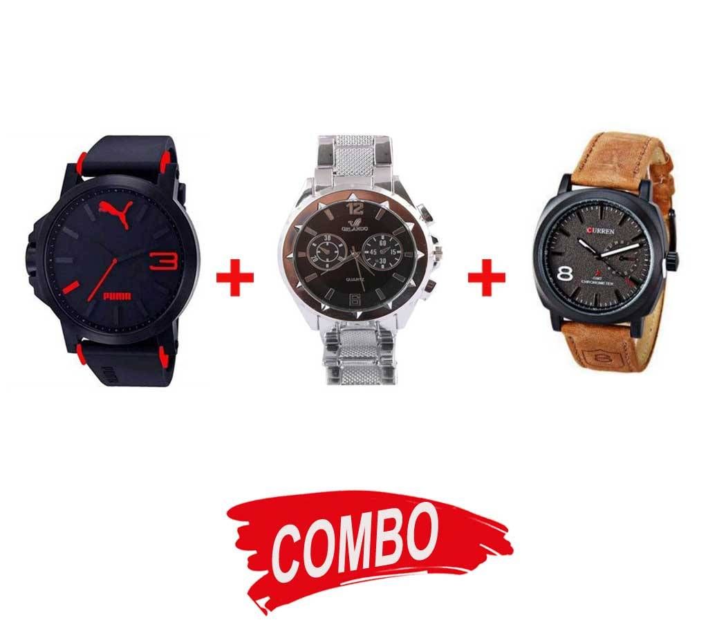 ORLANDO WristWatch (Copy) + Puma WristWatch (Copy) + CURREN WristWatch (Copy) - Combo Offer