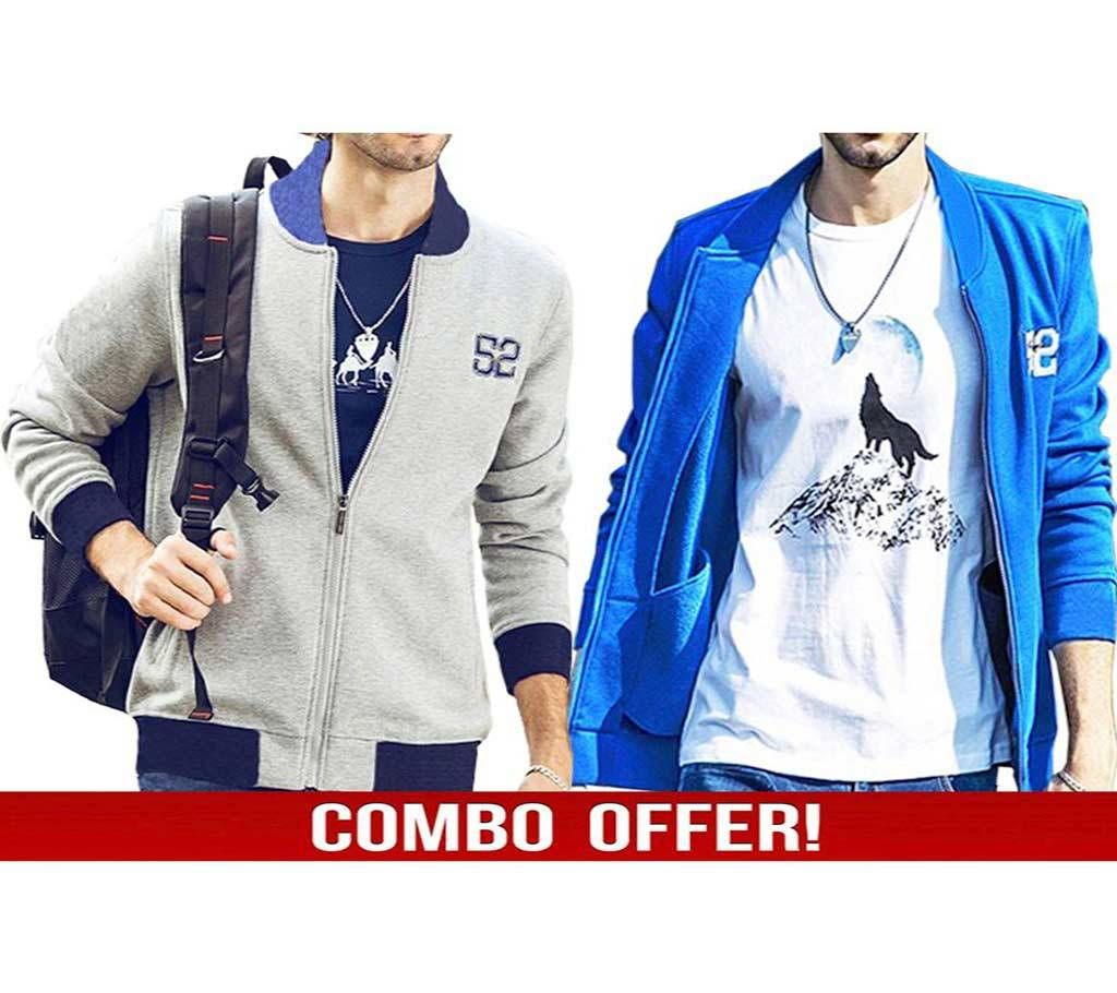 Men 2 Piece Winter Jacket Combo