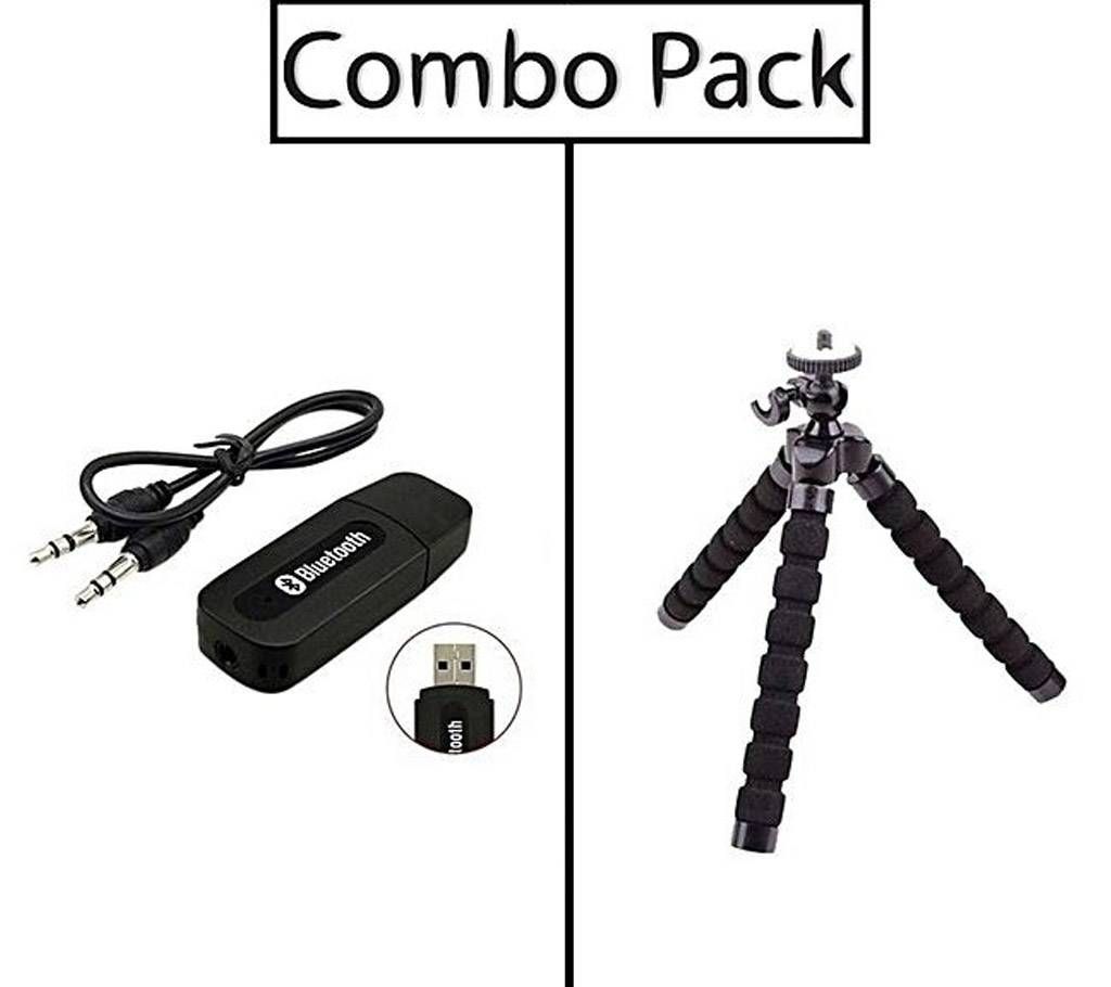 USB Music Receiver Adapter Octopus Tripod Holder