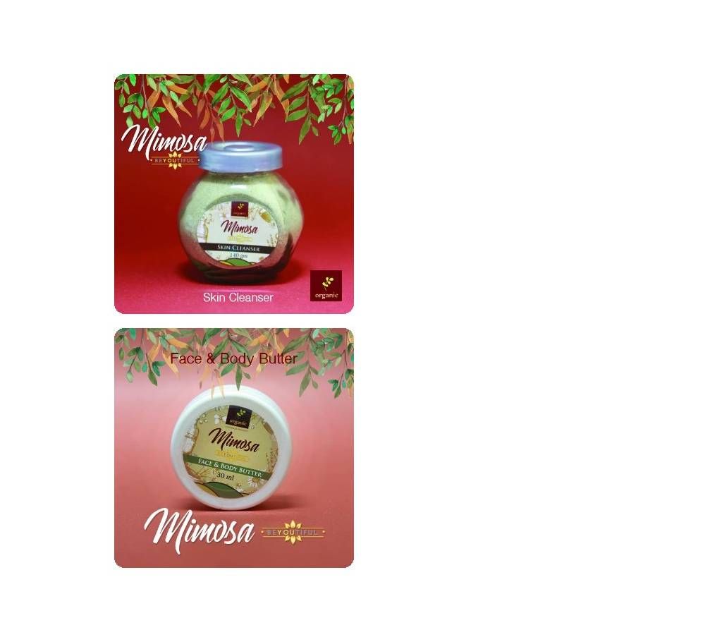 Mimosa Skin Cleanser And Mimosa Face and Body Butter Combo Offer 