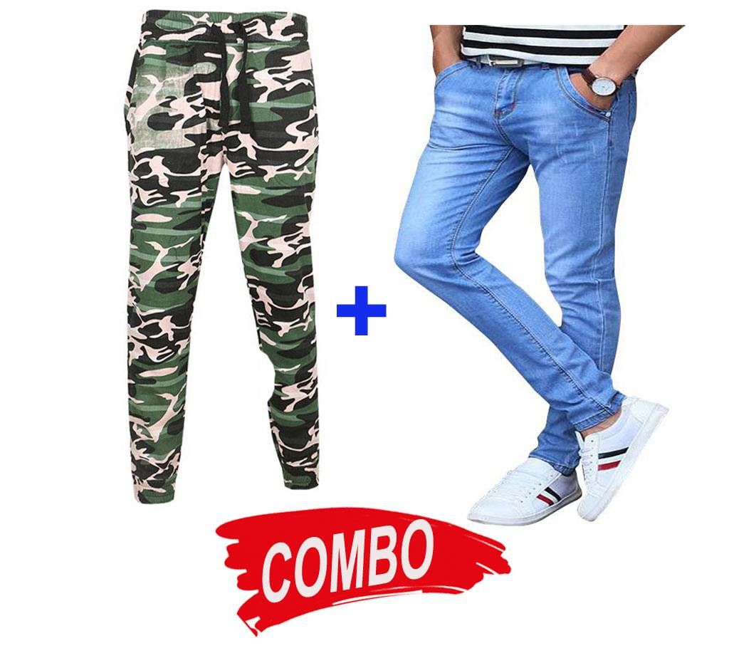 trouser+Jeans pant Combo 