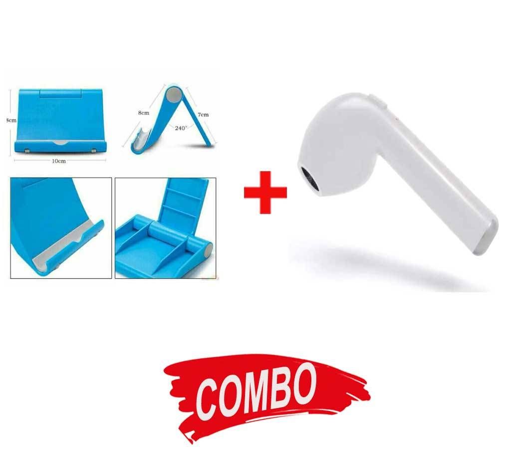 Mobile Stand +Wireless Headset Combo