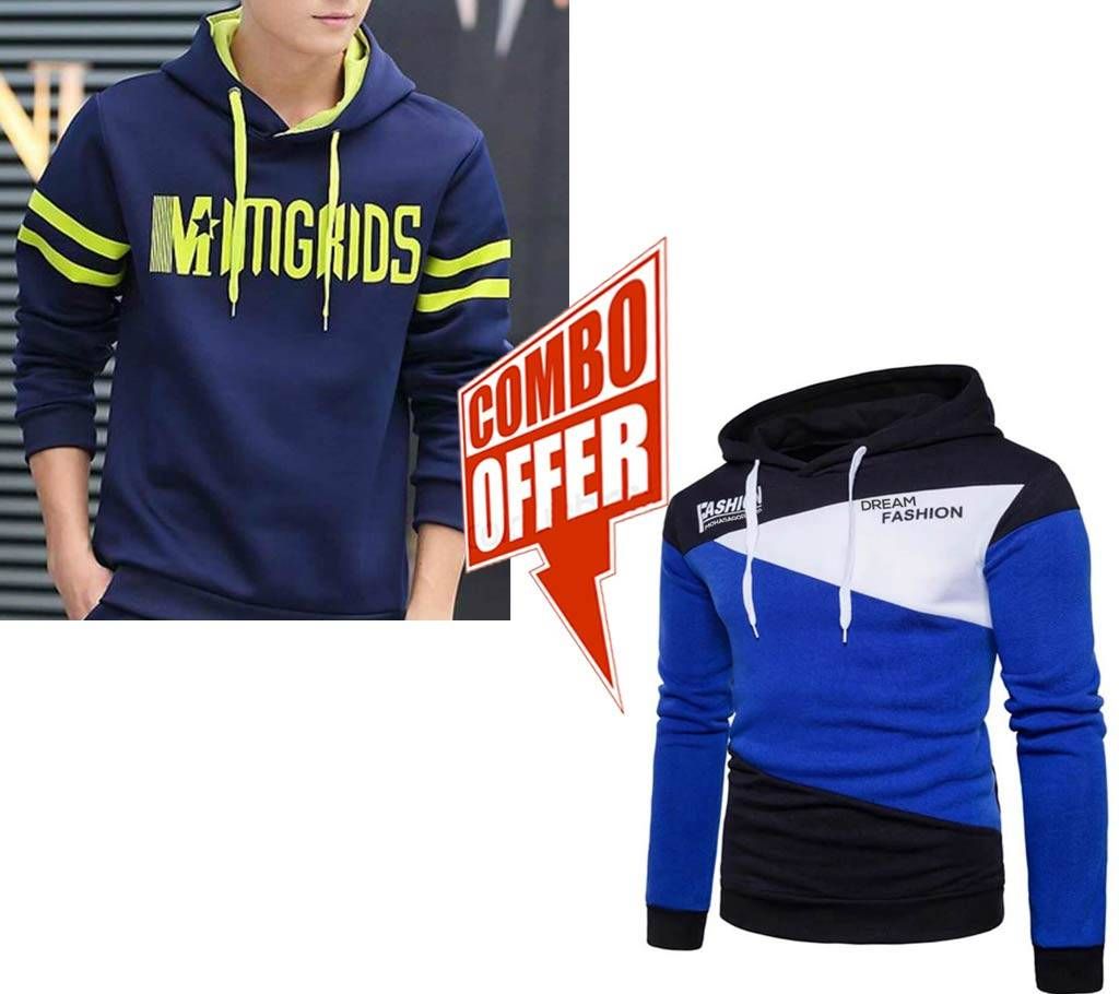Cotton Winter Hoodie For Men (2Pcs) Combo 