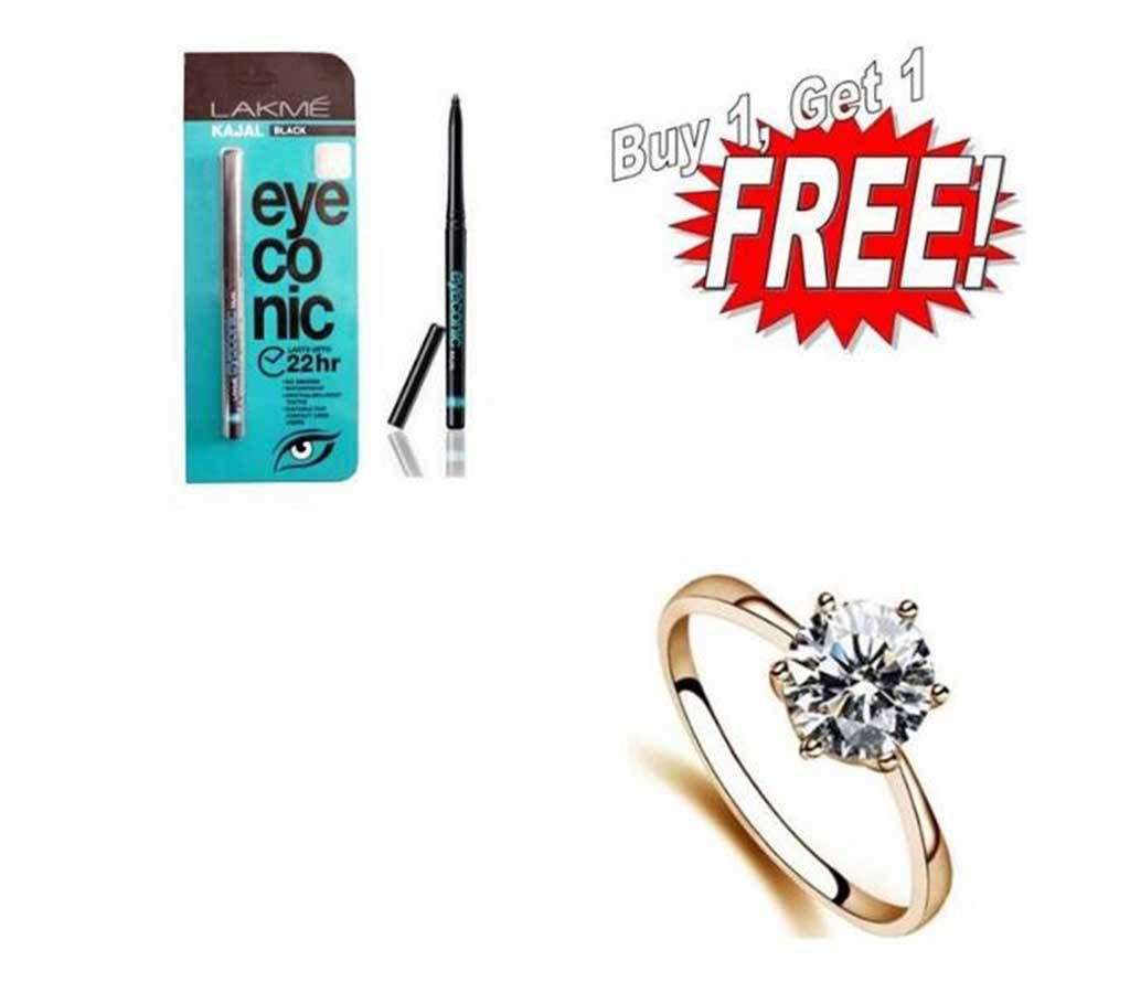 Buy One Finger Ring Get One Eyeconic Kajal