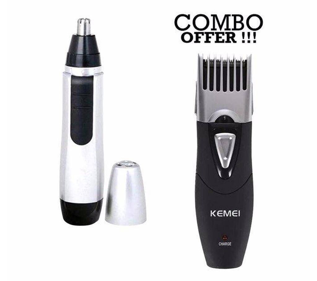 Kemei Km-3060 Trimmer+Nose Trimmer Combo offer