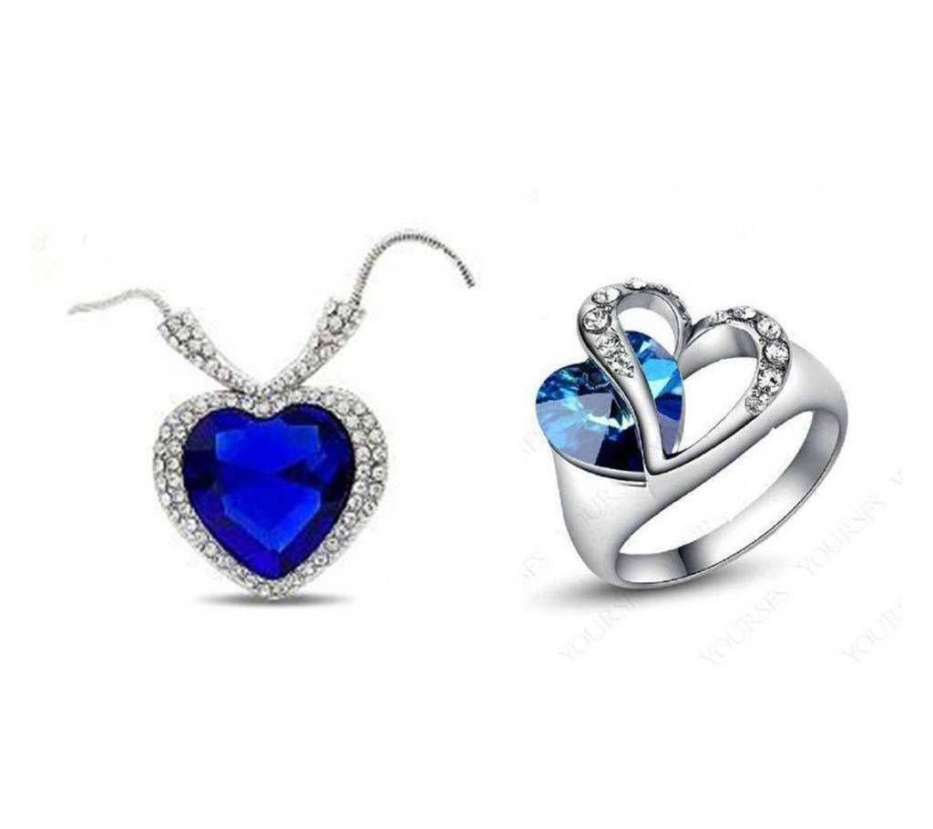 Heart shape Finger Ring & Pendant 