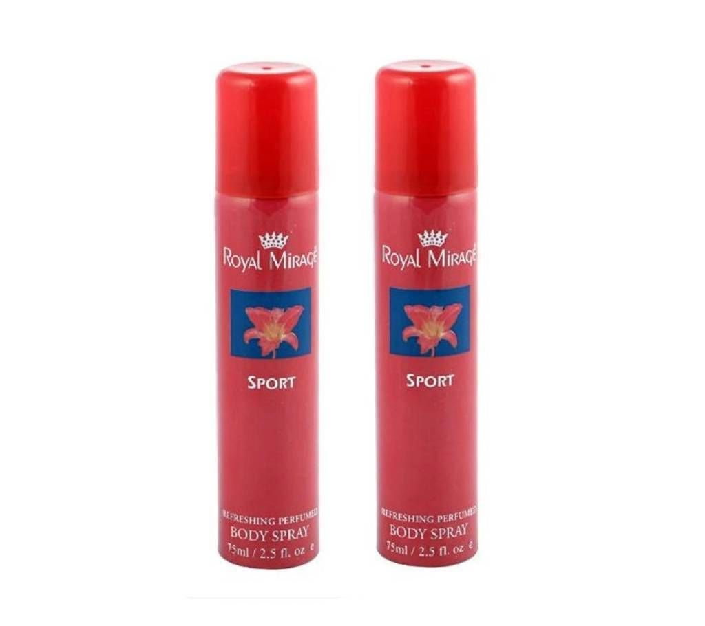 Royal Mirage Perfumed body spray - 2 Pcs Combo Set (UAE)