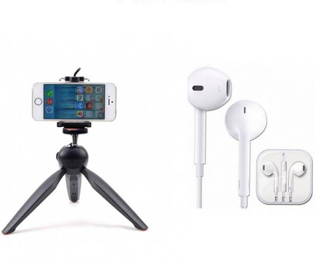 2 in 1 combo of Mobile Stand & Earphone 