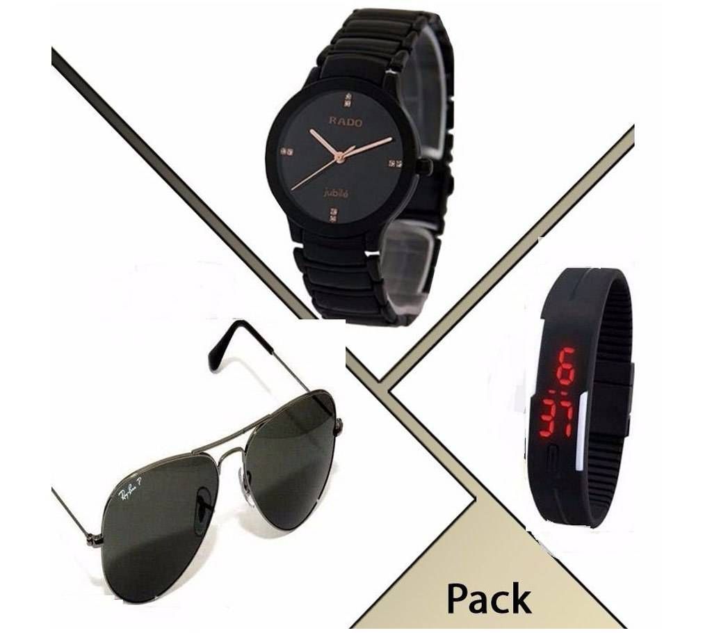 1 wrist watch(sunglass+LED watch free)