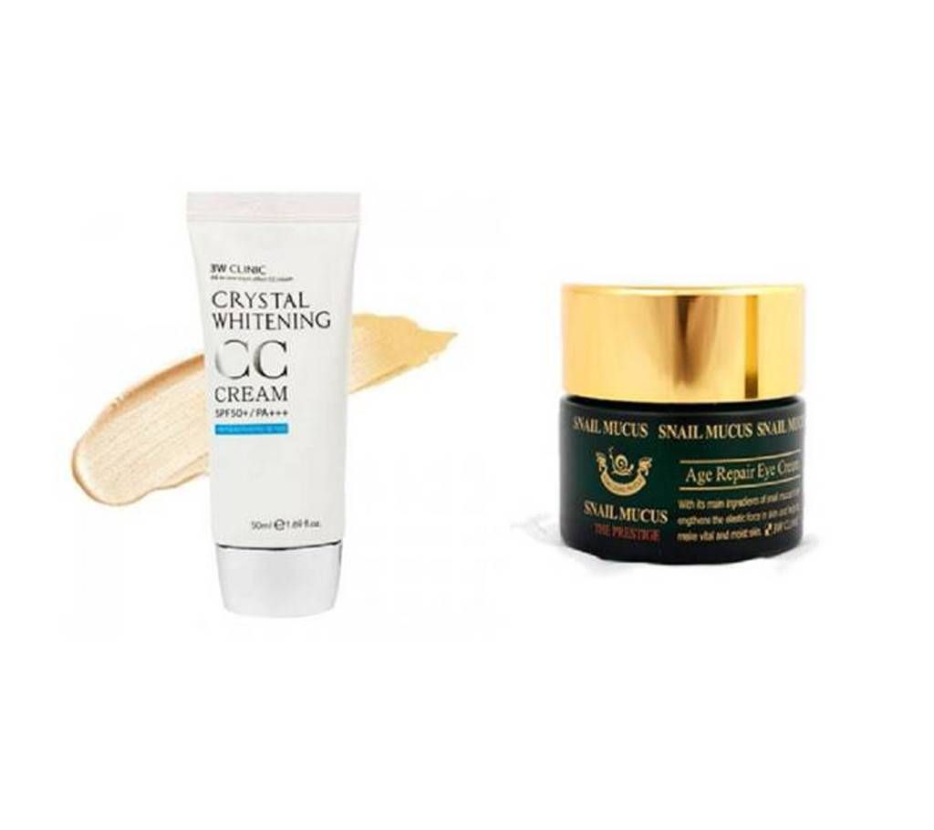 Snail Mucus age repair cream+3W Clinic CC cream