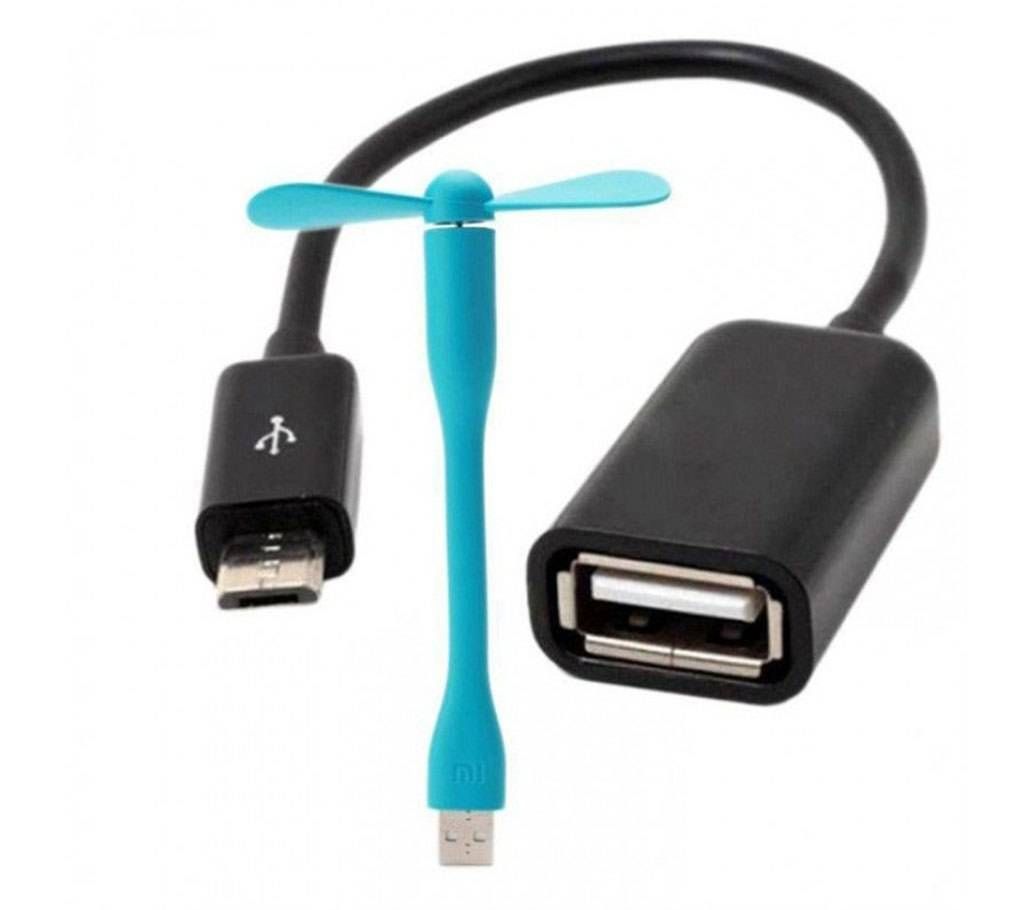 OTG cable& USB fan