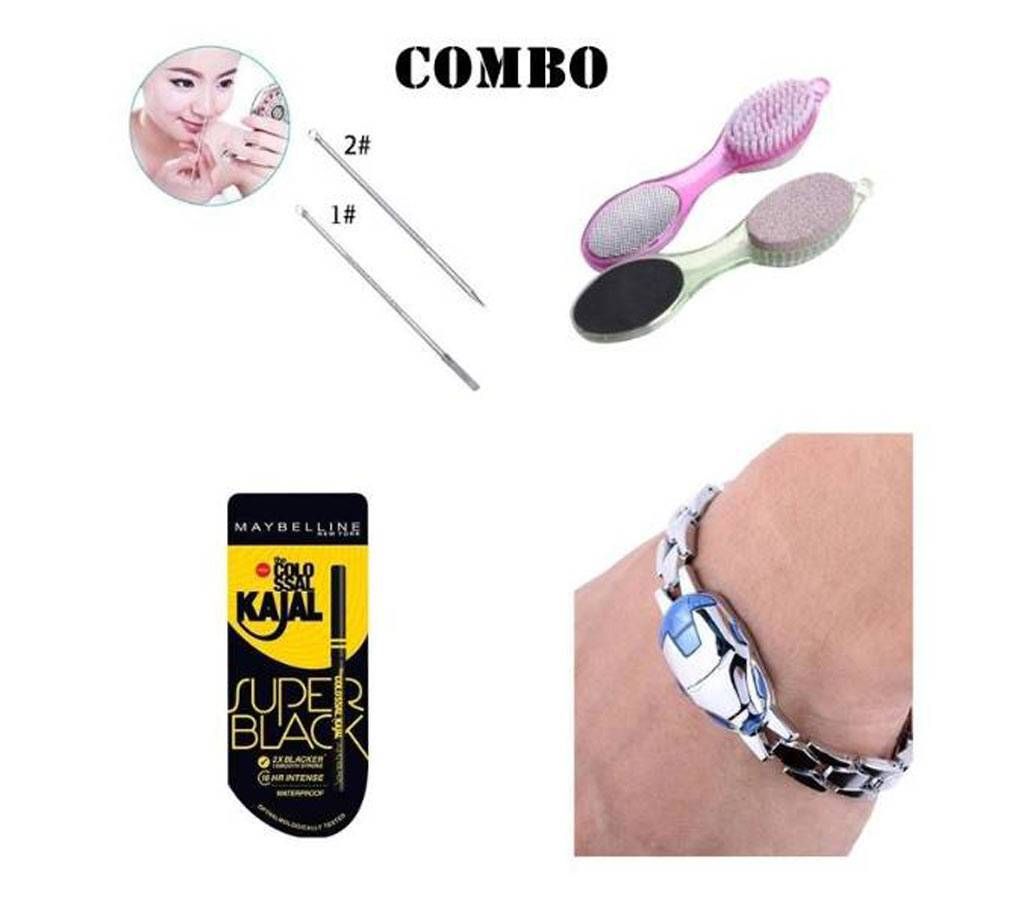 Blackhead Remover-Kajal-4 in 1 Pedicure Set & Bracelet 