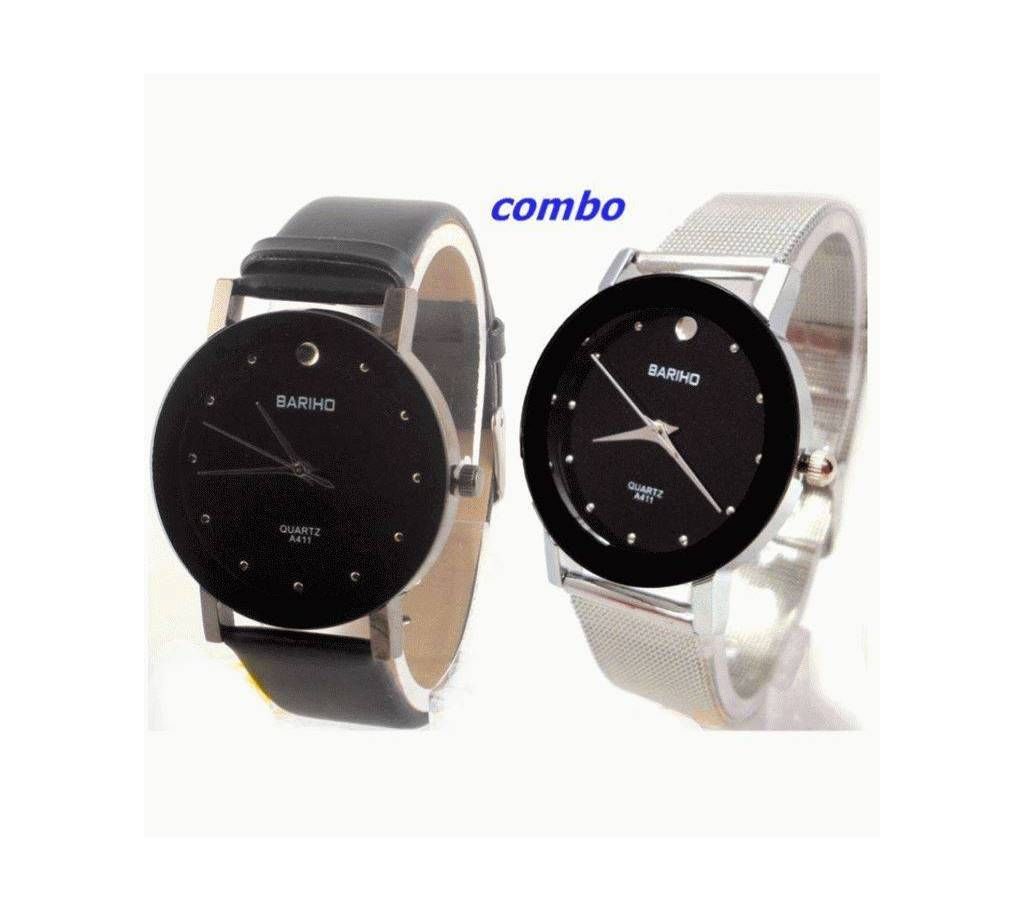 Combo Bariho Stainless Watch for Couple.