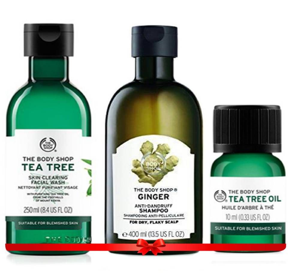 The Body Shop Combo {Shampoo(1)+Faewash(1)+Oil(1)}