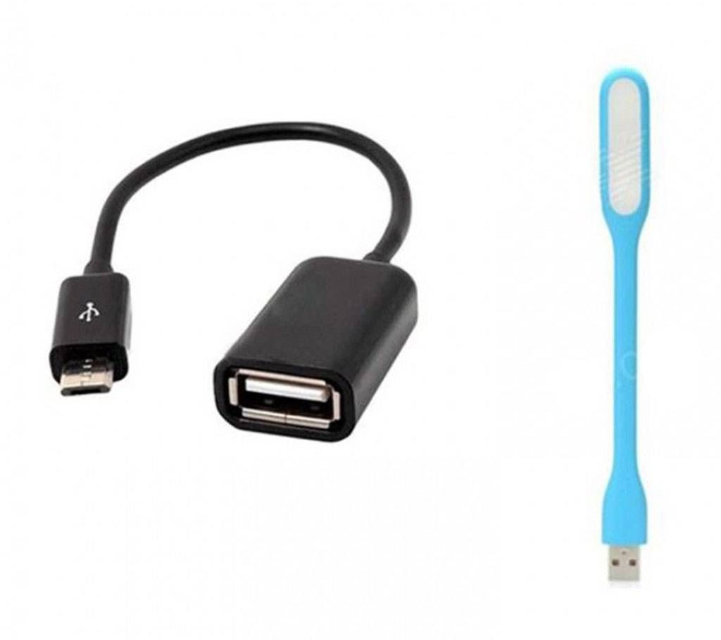 otg cable&usb light