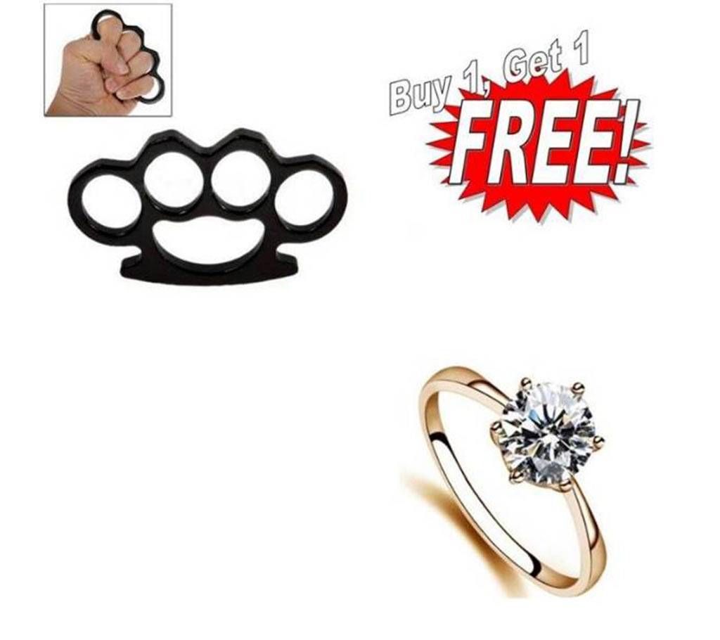 Buy One Finger Ring & Get One Fist Fighting Equipm