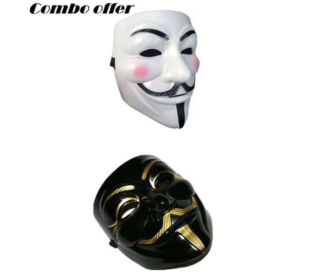 Vendetta Mask Combo – Black & white
