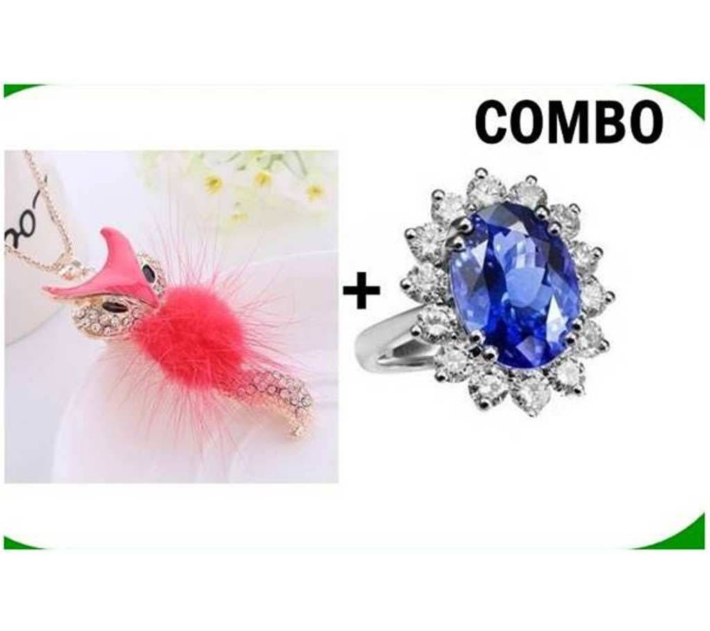 Pendant+finger ring combo