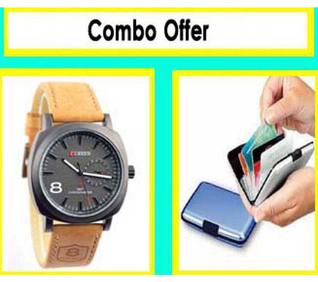 CURREN WATCH + Card Holder