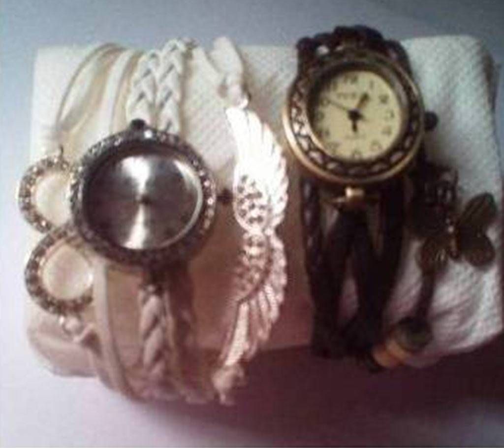 Combo of ladies bracelet watch 