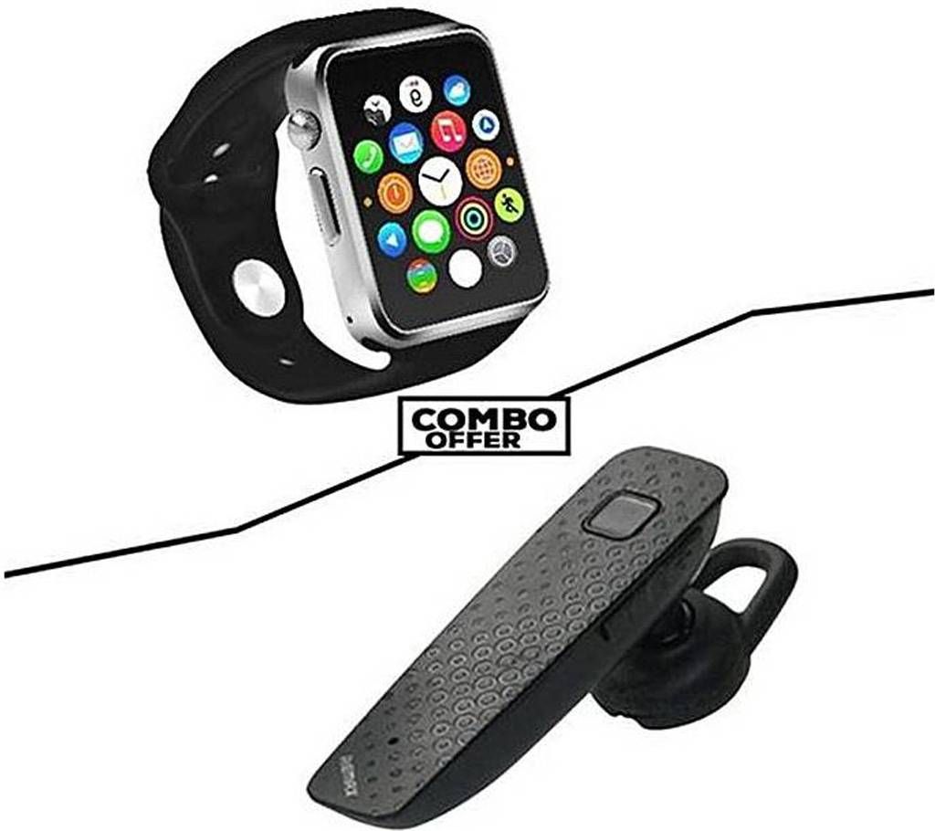 REMAX Combo A1 Smart Watch & RBT7 Bluetooth Headset